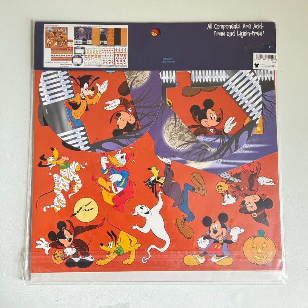 Disney Cruise Scrapbooking Kit Lot of 6 Disneyana Paper Craft Mixed Sealed/Open - Picture 8 of 11